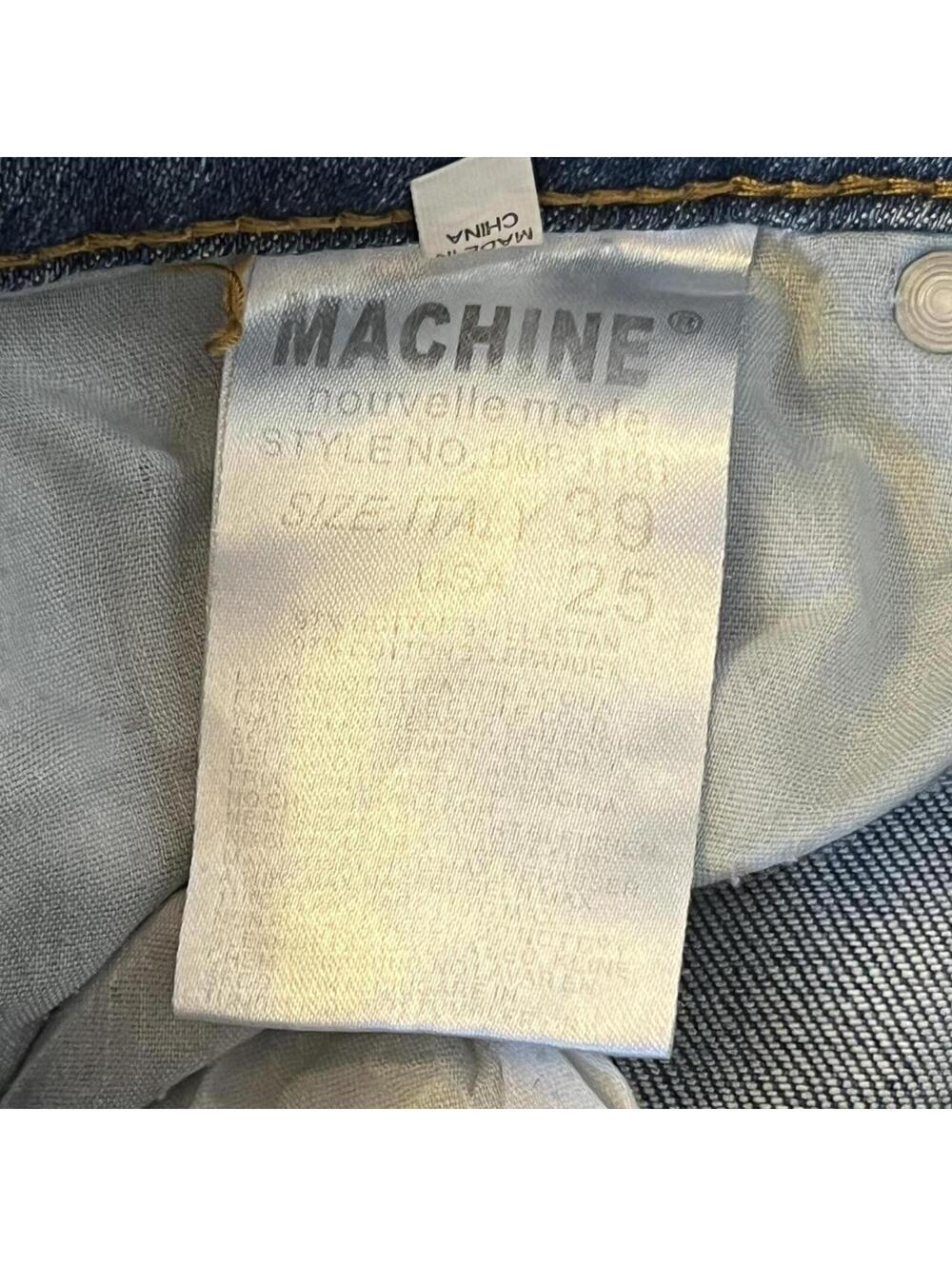 Vintage Y2K Machine Distressed Skinny Jeans Low Rise Indie Sleaze Size 25 💙 - Picture 6 of 7